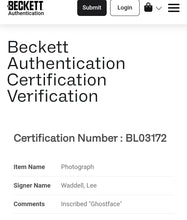 Load image into Gallery viewer, Lee Waddell &quot;GHOSTFACE&quot; SCREAM Autograph, Horror 8 x 10 Picture with Certificate of Authenticity by Beckett