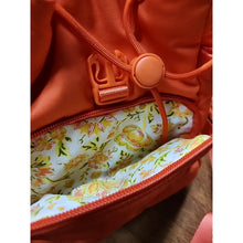 Load image into Gallery viewer, Vera Bradley Women's Cotton Utility Mini Backpack Purse Orange Bell Pepper