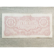 Load image into Gallery viewer, The Japanese Government BA Ten Rupees Bank Note | Bank Notes | Good Condition