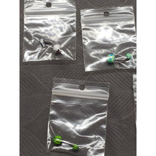 Load image into Gallery viewer, Lot Of 10 Belly Button (Rings) Piercing Body Jewelry. Curved Bar With Balls