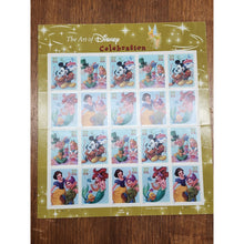 Load image into Gallery viewer, The ART OF DISNEY USPS 2005 CELEBRATION 37 cent STAMP SHEET of 20 S10