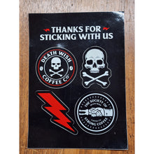 Load image into Gallery viewer, Death Wish Coffee Company Sticker Sheet