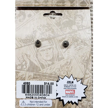 Load image into Gallery viewer, Marvel Comics "SPIDER-MAN Mask" Enamel STUD EARRINGS, in Silvertone
