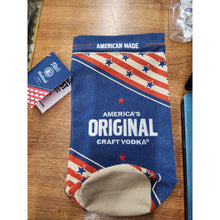 Load image into Gallery viewer, Brand New Tito's Vodka American Flag Drawstring Bottle Bag Embroidered USA Flag
