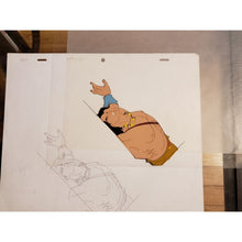 Load image into Gallery viewer, CONAN THE ADVENTURER Cartoon Animation 10x12.5" Cel 1D 298-7 Conan Hurt On Back