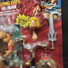 Load image into Gallery viewer, "FLYING FISTS" HE-MAN- Heroic Leader with Fist Swinging Action! MOTU Retro Play
