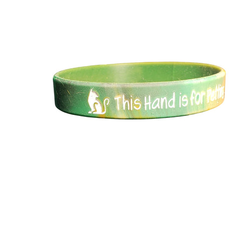 Camouflage Cat Petting Silicone Bracelet - Fun Wristband