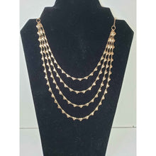Load image into Gallery viewer, Rose Gold Ion Plated Stainless Steel, Heart Drape Necklace, Adjustable to 16" w Lobster Claw Clasp