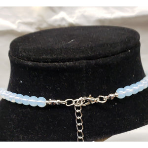Opalite Drop Beaded Necklace 18" with 2" Extender & Lobster Claw Clasp.