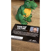 Load image into Gallery viewer, AARON LAPLANTE Autograph (SPEAR, "Primal" voice actor) Signed Tyrannosaurus Rex with Certificate Of