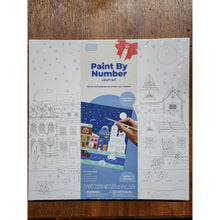 Load image into Gallery viewer, Smile! Paint By Number Craft Kit Canvas Christmas Holiday Winter Scene Art