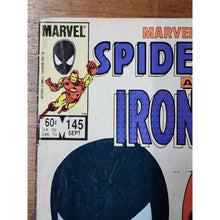 Load image into Gallery viewer, Marvel Team Up# 145 Black Costume SYMBIOTE Suit. Spider-Man And Iron Man, Good