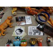 Load image into Gallery viewer, Cat Lover Lot -2 Wristbands, Lanyard, Used Cat Figures /toys / Pez And More
