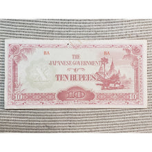Load image into Gallery viewer, The Japanese Government BA Ten Rupees Bank Note | Bank Notes | Good Condition