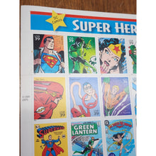 Load image into Gallery viewer, DC Super Heroes (Superman, Batman) 39¢ Full Sheet CHAPTER ONE 2005 Scott # 4084