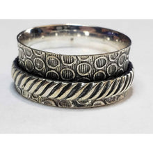 Load image into Gallery viewer, Size 10, Artisan Crafted, Sterling Silver "Spinner" Ring (4.7 g, stamped.925)