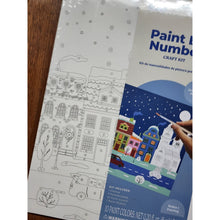 Load image into Gallery viewer, Smile! Paint By Number Craft Kit Canvas Christmas Holiday Winter Scene Art