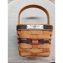 Load image into Gallery viewer, Longaberger 1993 Inaugural Basket &amp; Liner 5x5x4” Great/Excellent condition