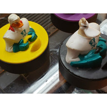 Load image into Gallery viewer, 1996 The Mighty Ducks McDonalds Happy Meal Toy, Hockey Puck, Lot Of 3