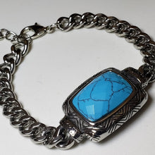 Load image into Gallery viewer, Turquoise Dyed Howlite (20 ctw) in Hand Faceted