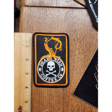 Load image into Gallery viewer, Death Wish Coffee Company Cauldron-Aged Pumpkin Blend 4” x 2.5” Patch Rare LE