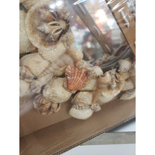 Load image into Gallery viewer, Handmade 12" Indoor/Outdoor Seashell &amp; Beach Sand Centerpiece/Wall Hanging.
