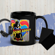 Load image into Gallery viewer, &quot;Love My Girl&quot; Heroine Addict (SUPERGIRL inspired Design) Black Glossy Mug