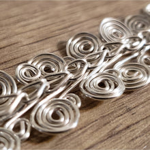 Load image into Gallery viewer, Hand Crafted Sterling Silver Plated Spiral Chain