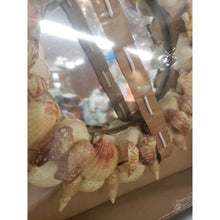 Load image into Gallery viewer, Handmade 11.5" Indoor/Outdoor Seashell &amp; Beach Sand Centerpiece/Wall Hanging.