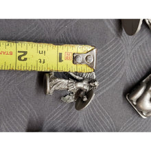 Load image into Gallery viewer, Lot Of 5 Small Pewter Statues, Various Size And Conditions, See Pictures.