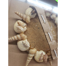 Load image into Gallery viewer, Handmade 7.5" Indoor/Outdoor Seashell &amp; Beach Sand Centerpiece/Wall Hanging.