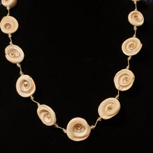 Load image into Gallery viewer, Hand Knotted 22" Shell Necklace. Nylon Coated