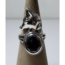 Load image into Gallery viewer, Size 6 Artisan Crafted, Elite Shungite Horse 3 ctw in 925 Sterling Silver Ring.