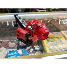 Load image into Gallery viewer, Dinotrux Pull Back &amp; Go TY RUX Dinosaur Vehicle Car T-Rex Mattel 2015 Red