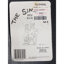Load image into Gallery viewer, VINTAGE 1990 The Simpsons BART SIMPSON Key Ring Red Shirt NEW Sealed Keychain