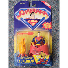 Load image into Gallery viewer, 1996 Kenner Superman Deluxe Vision Blast Action Figure from WB Animated Show