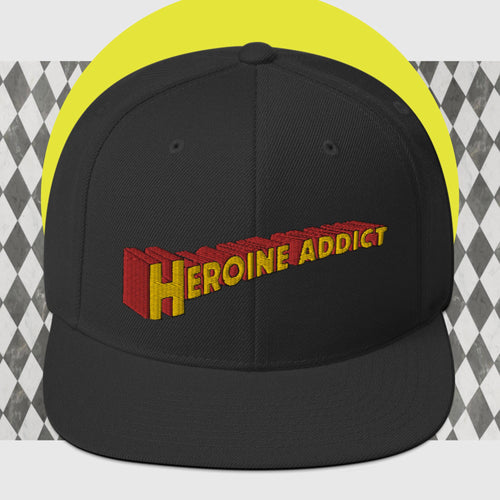 Heroine Addict (SUPERGIRL inspired Design) Embroidered Snapback Hat