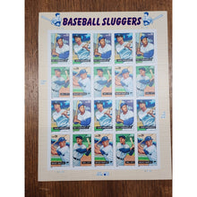 Load image into Gallery viewer, US Scott, USPS 39c Baseball Sluggers Pane of 20, Mickey Mantle, Melbourne Ott VG