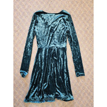 Load image into Gallery viewer, Velvet Strap Chest Dress, Womens Small, No Comment, Long Sleeves