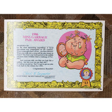Load image into Gallery viewer, Topps AND THE WINNER IS ... MISS Garbage Pail Kids GIANT 5" x 7" Card #R355 GPK