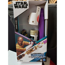 Load image into Gallery viewer, Star Wars Lightsaber Forge Mace Windu Customizable Extendable Purple Lightsaber