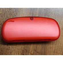 Load image into Gallery viewer, Red transparent guess hard case Sunglasses Eye Glasses flip velvet interior