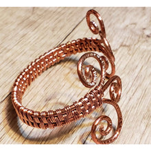 Load image into Gallery viewer, Hand Woven, Nickel Free Copper Wire Wrapped Bracelet