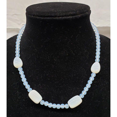 Opalite Drop Beaded Necklace 18