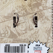 Load image into Gallery viewer, Marvel Comics "SPIDER-MAN Mask" Simulated Ruby Red Pave, Leverback EARRINGS