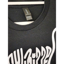Load image into Gallery viewer, XL "Pussywhipped", Cat Lover T-Shirt, Kitten Logo, Solid White On Black