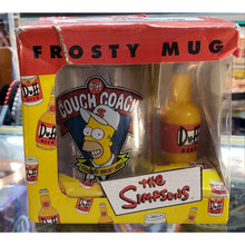 Load image into Gallery viewer, The Simpsons, Homer / Duff "Couch Coach" Frosty Mug, 2003 Keeps Drinks Cold