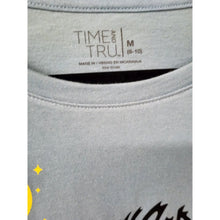 Load image into Gallery viewer, "PussyWhipped" Womens Time and Tru Shirt Medium Blue Relaxed Fit Long Sleeve