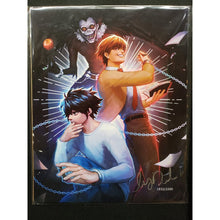 Load image into Gallery viewer, DEATH NOTE 8" x 10" Art Print by Ivy Dolamore signed of/2200 Bam! Box ANIME Excl