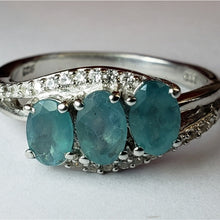 Load image into Gallery viewer, Size 7 RARE Grandidiorite &amp; Zircon 1.50 ctw in Pla